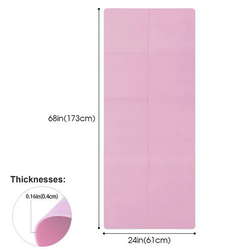4 mm dicke EVA-Yogamatte – Rutschfeste Sportmatte für Yoga, Pilates & Gymnastik