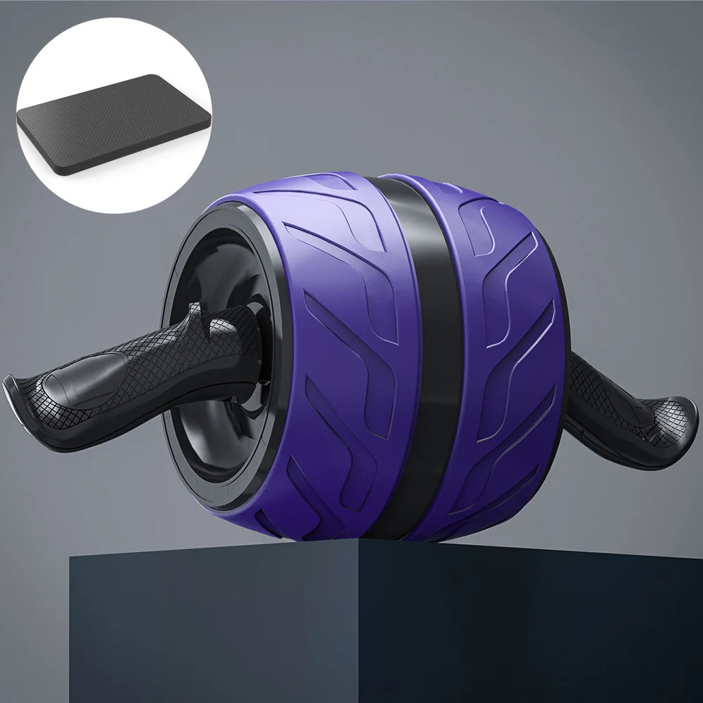 Ab-Roller mit Rückfederung & Kniematte – Bauchrad für Home-Gym, Fitness & Krafttraining
