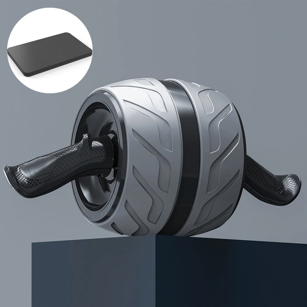 Ab-Roller mit Rückfederung & Kniematte – Bauchrad für Home-Gym, Fitness & Krafttraining