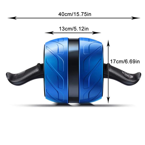 Ab-Roller mit Rückfederung & Kniematte – Bauchrad für Home-Gym, Fitness & Krafttraining