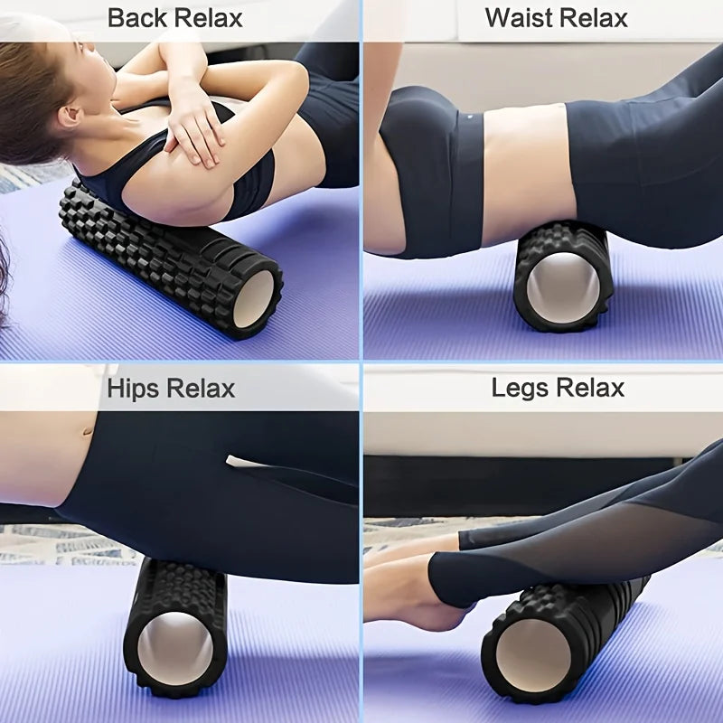 Schaumstoffrolle, EVA-Muskelrolle für Yoga, Pilates, Rückenübungen & Physiotherapie, 30 x 8 cm