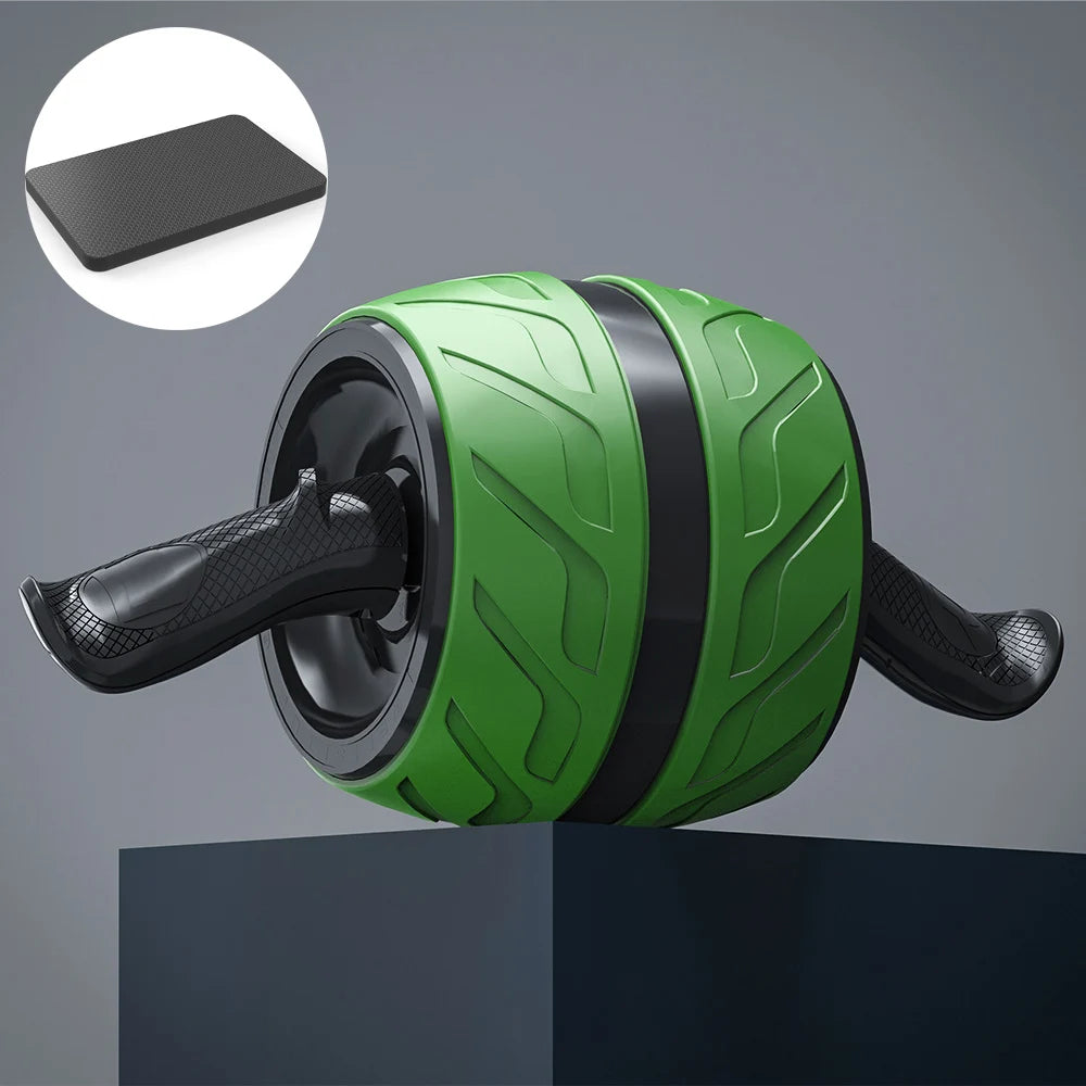 Ab-Roller mit Rückfederung & Kniematte – Bauchrad für Home-Gym, Fitness & Krafttraining