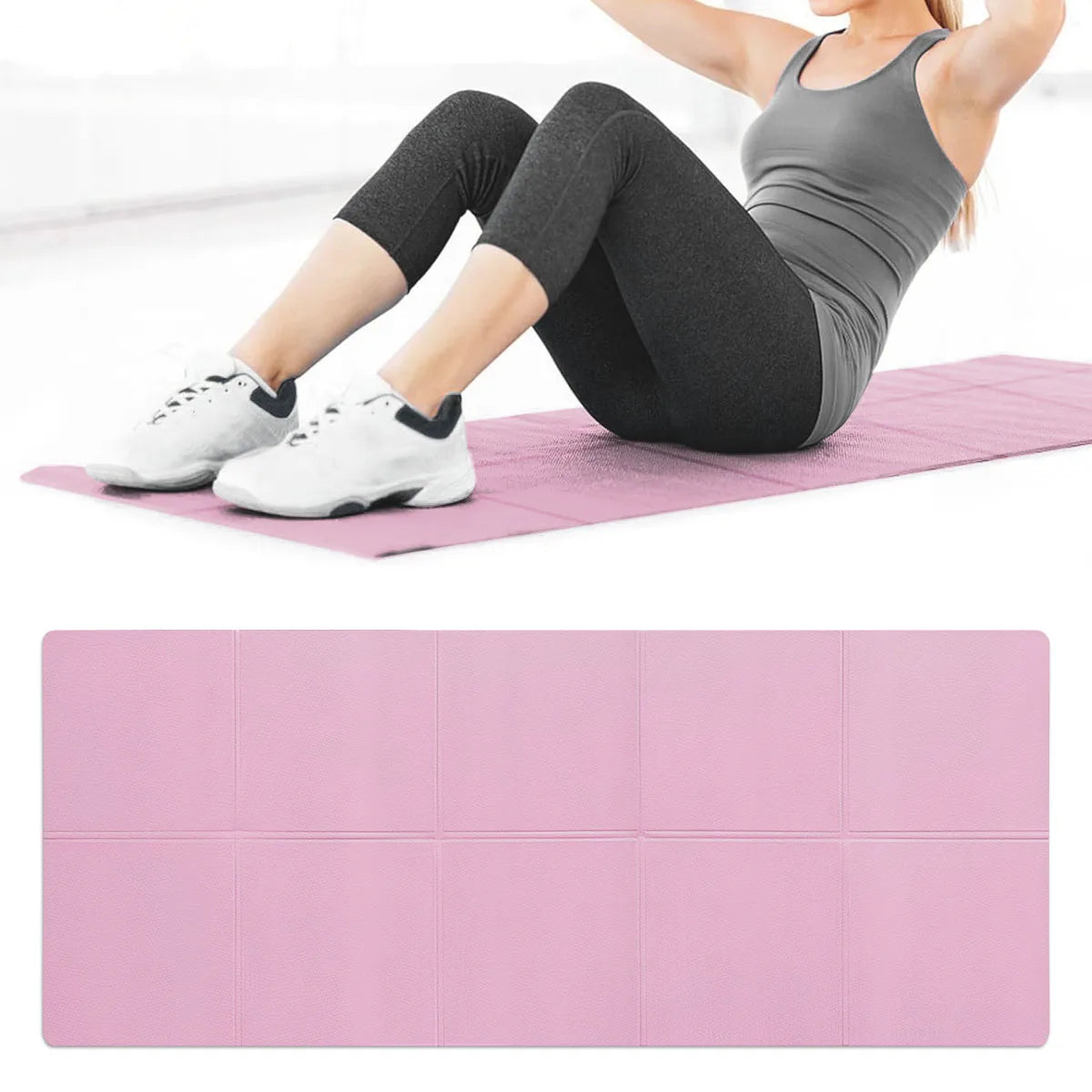 4 mm dicke EVA-Yogamatte – Rutschfeste Sportmatte für Yoga, Pilates & Gymnastik