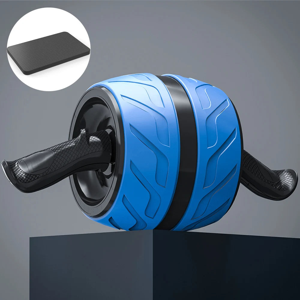 Ab-Roller mit Rückfederung & Kniematte – Bauchrad für Home-Gym, Fitness & Krafttraining