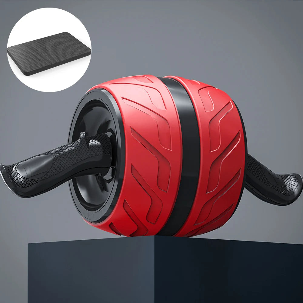 Ab-Roller mit Rückfederung & Kniematte – Bauchrad für Home-Gym, Fitness & Krafttraining