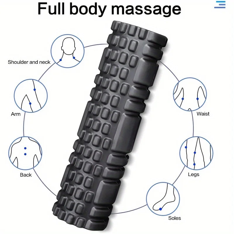 Schaumstoffrolle, EVA-Muskelrolle für Yoga, Pilates, Rückenübungen & Physiotherapie, 30 x 8 cm