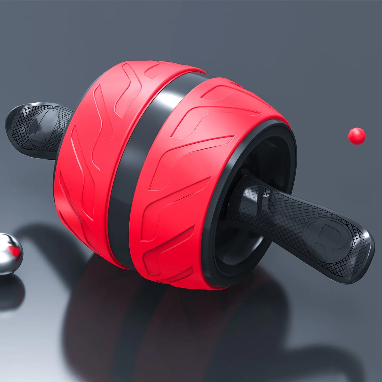 Ab-Roller mit Rückfederung & Kniematte – Bauchrad für Home-Gym, Fitness & Krafttraining